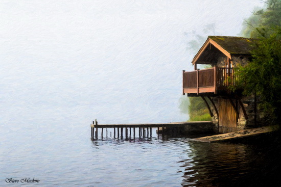 Boathouse Ullswater Art Version