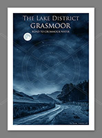 Grasmoor, Road to Crummock Water, Art, Illustration, Lake District, Cumbria