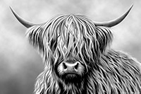 Highland Cow Mono V2