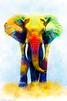 African Elephant II, Art, Interior Design, Decor, Wall Art