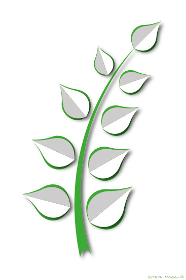 Plant Stem Papercut II