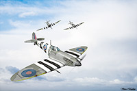 Supermarine Spitfire, Artwork Print, Supermarine, Spitfire, Art Print, RAF, Royal Air Force, WWII
