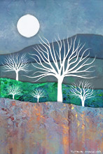 White Tree Ridge II ,Art, Artwork, Art Print