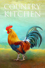 Country Kitchen Cockerel ,Art, Artwork, Art Print, Wall Art, Landscape Art, Wildlife Art