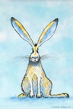 Hairy Hare ,Art, Artwork, Art Print, Wall Art, Landscape Art, Wildlife Art