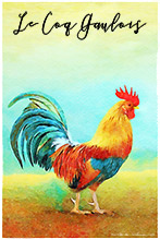 Le Coq Gaulois (Gallic Rooster) ,Art, Artwork, Art Print, Wall Art, Landscape Art, Wildlife Art
