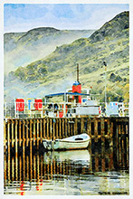 Glenridding Pier Ullswater Watercolour
