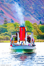 Ullswater Steamer ~ Western Belle Art Print, Ullswater Steamer, Western Bell, Glenridding, Lake District, Cumbria