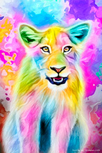 Lion Cub II Mixed Media Art, Art Studio, Lion Cub Artist, Lakeland  Artworks, Lion Cub Wall Art, Lions, Big Cats Artworks,  ,Art, Artwork, Art Print, Wall Art, Landscape Art, Wildlife Art