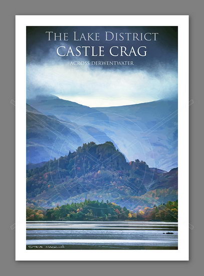 Castle Crag ~ Lake District Art Poster