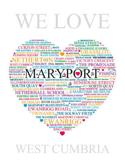 # Love Maryport ~ Heart Illustration