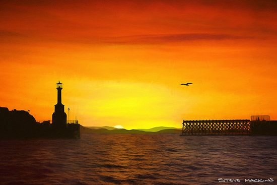 A Maryport Sunset - Maryport Art - Maryport Cumbria, Wildlife & Landscape Prints A Maryport Sunset