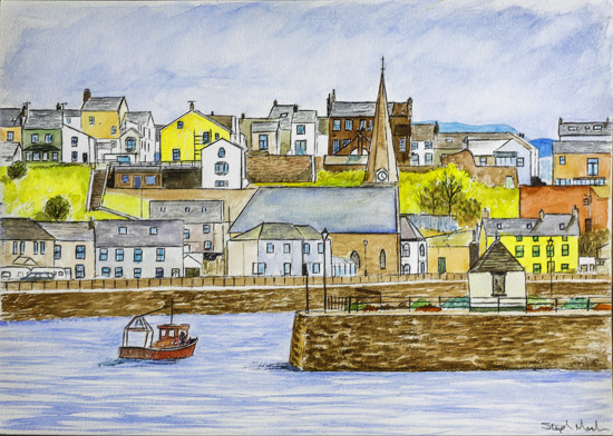 Maryport Harbour Watercolour 