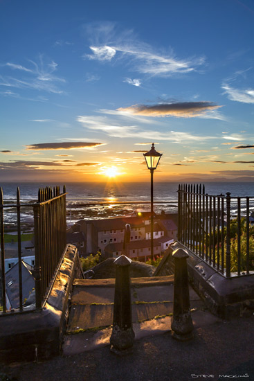 A Maryport Sunset - Top of Market Steps - Market Steps Views - Maryport Cumbria, Wildlife & Landscape Prints A Maryport Sunset - Top of Market Steps