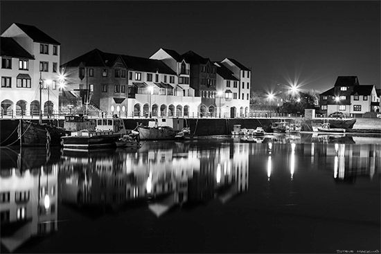 Elizabeth Dock Maryport Night Shot