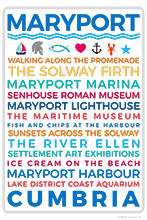 Maryport Typography Artwork | Maryport, Typography Artwork, Maryport, Cumbria, Art Prints, Photo Prints Maryport, Typography Artwork, Maryport, Cumbria, Art Prints, Photo Prints