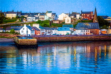 Criffel across the Solway | Criffel across the Solway from Maryport mixed media artwork Criffel across the Solway from Maryport mixed media artwork