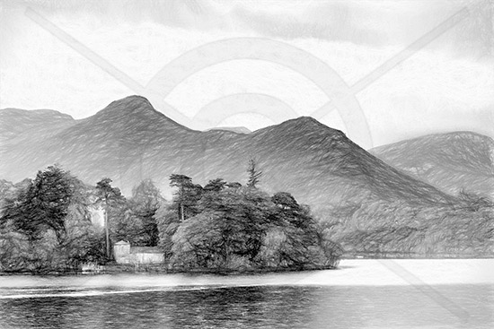 Lakeland Poster - Derwentwater Keswick