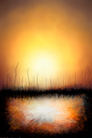 Earth Glow, Landscape, Fantasy, Dream, Artwork, Painting