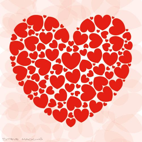 A Heart of Hearts - Graphic Art - Lake District Herdwick Sheep, Wildlife & Landscape Prints A Heart of Hearts