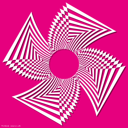 White X Pink - Graphic Art - Art Prints White X Pink