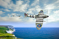 Spitfires over the White Cliffs of Dover