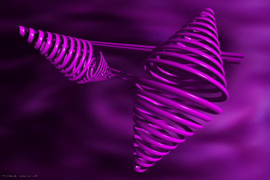 Purple Spiral Twins