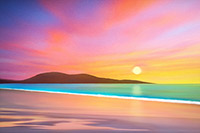 Isle of Harris, Sunset, Art, Print