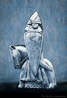 Isle of Lewis Chess Set Knight, Lewis, Chess, Knight, Art, Print, Artwork Print