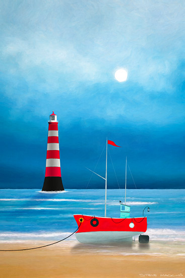 Moonlit Lighthouse 