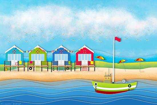 Beach Huts & Fishing Boats