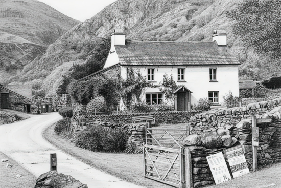 Yew Tree Farm Sketch