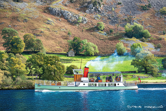 Ullswater Steamer Glenridding - Lake District Scenic - Art Prints Ullswater Steamer Glenridding