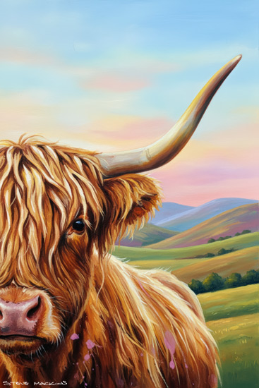 Highland Cow Art Print