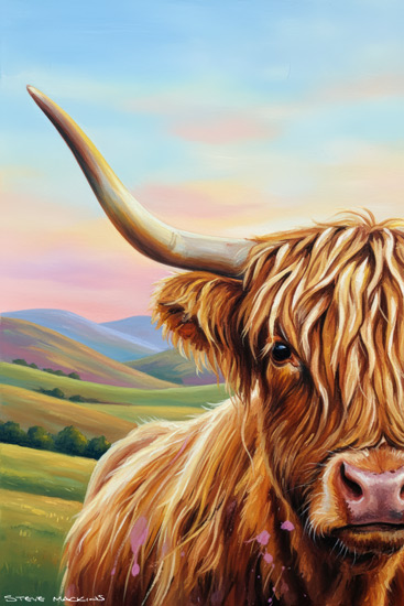 Highland Cow Art Print