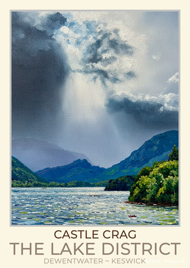 Castle Crag Art Poster