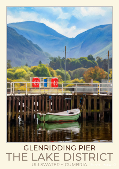 Glenridding Pier Art Poster