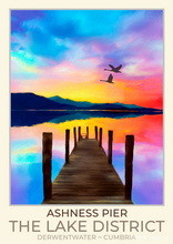 Ashness Pier Art Poster - Lake District Poster Art Print