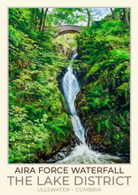Aira Force Art Poster - Lake District Poster Art Print