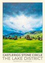 Castlerigg Stone Circle Art Poster - Lake District Poster Art Print