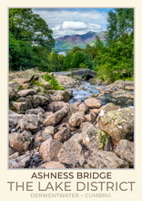 Ashness Bridge Art Poster - Lake District Poster Art Print