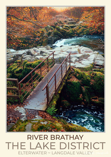 River Brathay Art Poster