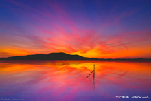Criffel from Silloth Sunset - Solway Coast Art Print