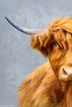 Agnes the Highland Cow ,Art, Artwork, Art Print