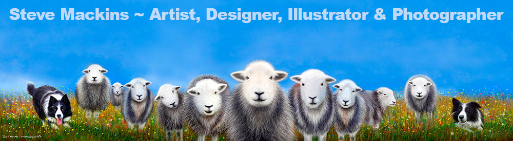 Herdwick Sheep Poster No14 Art Prints on Canvas & Photopaper