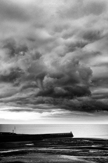 North Pier - Maryport (B+W) - Maryport Shoreline - Maryport Cumbria, Wildlife & Landscape Prints North Pier - Maryport (B+W)