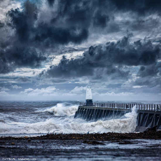 Maryport Storm - Maryport Piers - Maryport Cumbria, Wildlife & Landscape Prints Maryport Storm