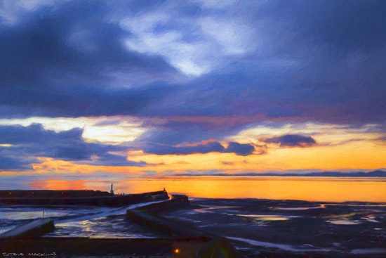 A Maryport Sunset - Maryport Sunsets - Maryport Cumbria, Wildlife & Landscape Prints A Maryport Sunset