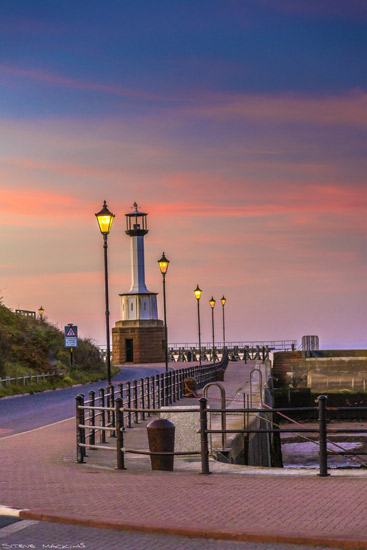Maryport Lighthouse at Sunset - Maryport Lighthouse - Maryport Cumbria, Wildlife & Landscape Prints Maryport Lighthouse at Sunset