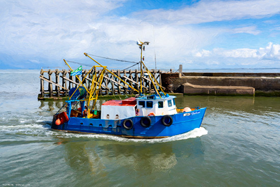 Sunrise Charter Fishing Boat Maryport - Fishing Boats - Maryport Cumbria, Wildlife & Landscape Prints Sunrise Charter Fishing Boat Maryport